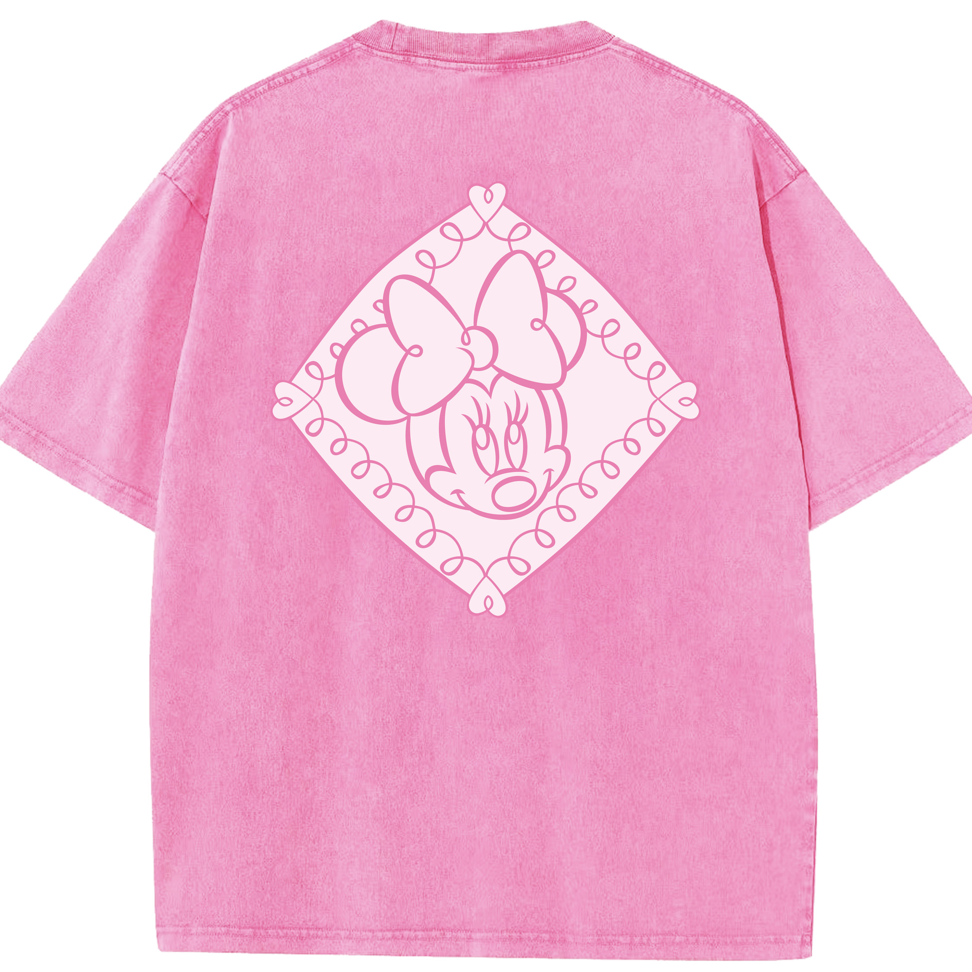 （画像用） ミッキーマウス Mickey Mouse 綿100% ヴィンテージ風 半袖Tシャツ（背面プリント）